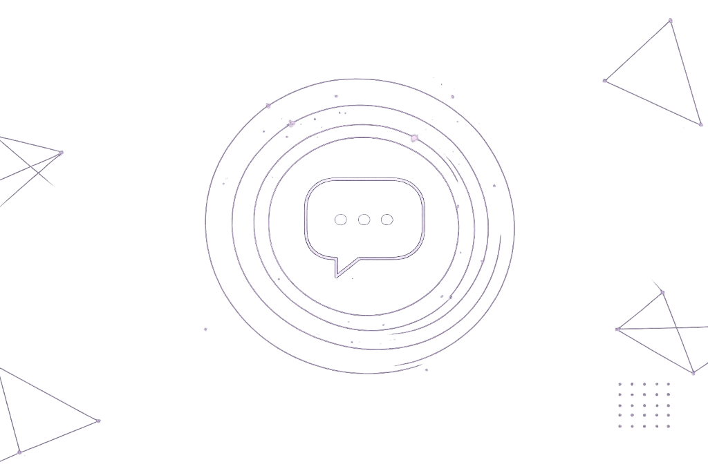 Ilustração do balão de comunicação